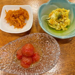 . 本日のおすすめ 切り干しキムチ かぼちゃサラダ 夏にピッタリ…