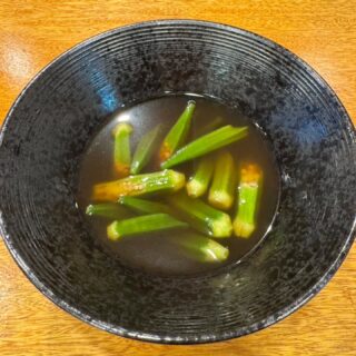 本日のおすすめ オクラの煮浸し 焼きネギのマリネ うの花 本日…